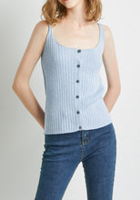將圖片載入圖庫檢視器 &quot;Alina&quot; Women Cotton Blend Knitted Cardigan Vest
