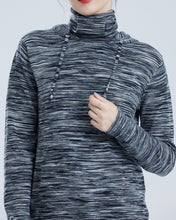 Load image into Gallery viewer, &quot;Prisha&quot; Pullover Knitted Hoodie With Pull-up Collar And Filter Pocket
